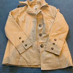 Talbots Tan Petite Trench Coat